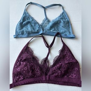 Lot of 2 Victoria Secret Bralettes Both Size Medium